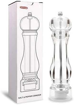 Salt Pepper Grinder Mill Arcylic,the Best Peppercorn Grinder With Adjustable Mill-Clear 9 Salt Pepper Grinder Mill Arcylic,the Best Peppercorn Grinder With Adjustable Mill-Clear - Image 7
