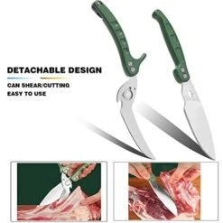 Kitchen Shears,Heavy Duty Spring Loaded Kitchen Scissors With Serrated Edge,Detachable As A Cleaver,Multipurpose Stainless Steel Sharp Utility Food Scissors For Chicken,Poultry,Fish,Herbs -KitchenAid Shop 41cwSCWny1L