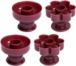 RAKUTE Donut Maker Cutter Non-stick Doughnut Molds 4pcs Fondant Cake Bread Dessert Bakery Moulds Biscuit Stamp Moulds Baking Tool For Home Kitchen Pineapple Shape Pan (Color : Brown, Size : 10.4x10. -KitchenAid Shop 41dK3Xe6ciL. AC 1