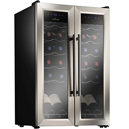 PKCWC24 Cooler For White And Red Wines Chiller, Freestanding Compact Countertop Mini Fridge W/Digital Control, 24 Bottle Dual Zone-Stainless Steel 3 PKCWC24 Cooler For White And Red Wines Chiller, Freestanding Compact Countertop Mini Fridge W/Digital Control, 24 Bottle Dual Zone-Stainless Steel