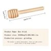 20 Pcs Honey Sticks Mini Honey Dipper, 3inch Wooden Honey Comb Honey Dispenser For Honey Jar Dispense Drizzle Honey, Wedding Party, Gender Reveal Party Supplies