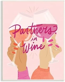 Stupell Industries Wine Partners Text Glam Sassy Friends Calligraphy, Design By EmmaKisstina -KitchenAid Shop 41dRvZb9PkL. AC 1