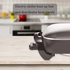 Large Capacity Nonstick Electric Skillet - Serves 4 To 6 People (16 Inch) -KitchenAid Shop 41dU9HXtx9L