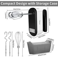 Ixer Electric Handheld - 400W Ultra Power For 5 Speed With Turbo Boost, 5 Stainless Accessories In Storage Case - Essential Kitchenaid Hand Mixer Electric For Cake, Dough, Egg, Baking 12 Ixer Electric Handheld - 400W Ultra Power For 5 Speed With Turbo Boost, 5 Stainless Accessories In Storage Case - Essential Kitchenaid Hand Mixer Electric For Cake, Dough, Egg, Baking -KitchenAid Shop 41dUDGjF8JL