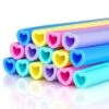 Reusable Silicone Drinking Straws 15 Pack, Heart Shaped Straws With 2pcs CLeaner Brushes For Smoothies Tumblers Cocktail MilkShake, DishWasher Safe 1 Reusable Silicone Drinking Straws 15 Pack, Heart Shaped Straws With 2pcs CLeaner Brushes For Smoothies Tumblers Cocktail MilkShake, DishWasher Safe -KitchenAid Shop 41dVug6KpDL