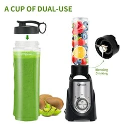 Personal Blender For Shakes And Smoothies, Powerful Smoothie Blender With 450w Powerful Motor 2 X Travel Cups 20oz Pulse Technology BPA-Free -KitchenAid Shop 41dYTrEThgL