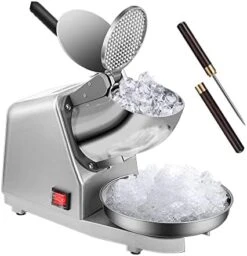 VIVOHOME Electric Dual Blades Ice Crusher Shaver Snow Cone Maker Machine Silver 143lbs/hr With Ice Pick For Home And Commercial Use -KitchenAid Shop 41dbkbb8grL. AC