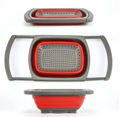 Over The Sink Collapsible Colander Kitchen Strainer Basket-Wash Vegetables And Fruits, Drain Cooked Pasta And Dry Dishes,6-Quart Capacity -Blue 20 Over The Sink Collapsible Colander Kitchen Strainer Basket-Wash Vegetables And Fruits, Drain Cooked Pasta And Dry Dishes,6-Quart Capacity -Blue -KitchenAid Shop 41dh2ITI1lL. AC