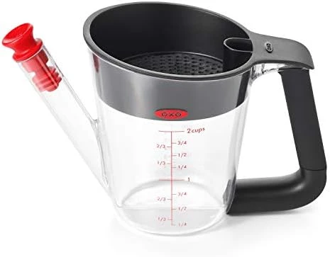 OXO Good Grips 11297600UK Fat Separator 1L, Plastic 6 OXO Good Grips 11297600UK Fat Separator 1L, Plastic - Image 4