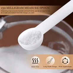 1/32 Teaspoon Micro Scoops 150 Milligram Mini Measuring Spoons Tiny Little Plastic Scoop For Measuring Cosmetics, Medicines, Powders, Glitter And Seasoning (White,16 Pieces) -KitchenAid Shop 41dmactycvL
