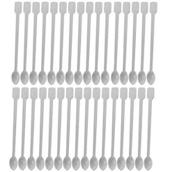 Coffee Spoon 500 PCS Disposable Tiny Coffee Tea Spoon White Plastic Stir Cocktail Sticks Mini Tea Stirrer