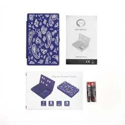 Maxim 700 Special Edition Precision Gram Scale 700g* 0.1g For Jewelry/Food/Medicine Affordable And Stylish Pocket Scale, Slim Design, Royal Blue- Paisley -KitchenAid Shop 41dxku850vL