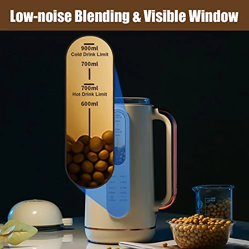 2023 Swagon 6-in-1 Multi-Functional Nut Milk Maker Machine 30OZ/900ML,Smart Automatic Cold/Hot Homemade Plant-Based Milk, Oat, Soy, Almond Cow,Soups,Smoothies,Porridges And Dairy Free Beverages Machine,Juicer With Mesh Strainer, Boil Water, BPA Free/Free Filtering/Self Cleaning 6 2023 Swagon 6-in-1 Multi-Functional Nut Milk Maker Machine 30OZ/900ML,Smart Automatic Cold/Hot Homemade Plant-Based Milk, Oat, Soy, Almond Cow,Soups,Smoothies,Porridges And Dairy Free Beverages Machine,Juicer With Mesh Strainer, Boil Water, BPA Free/Free Filtering/Self Cleaning - Image 4