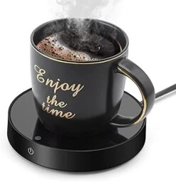 Coffee Mug Warmer And Smart Cup Warmer,Mug Warmer For Desk,Electric Beverage Warmer With 3 Temperature Settings With Auto On/Off, Auto Power-Off Protection, Candle Wax Cup Warmer Heating Plate -KitchenAid Shop 41e8q4gshLL. AC