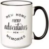 Housewarming Gifts For New Home – Unique First Time House Owner Gift Ideas For Men And Women – House Warming Decoration Gifts For Him, Her, Couple – 15 Oz Coffee Mug Tea Cup White