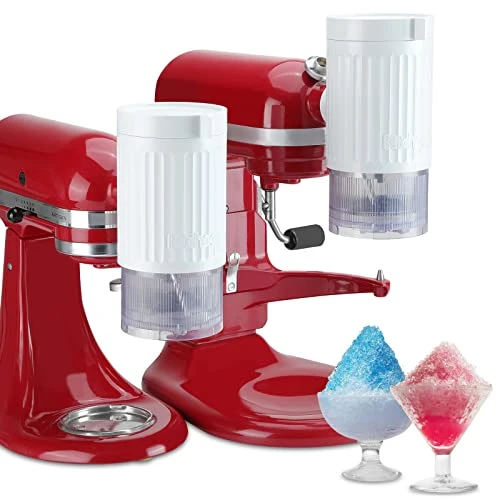 KITCHOOD Shave Ice Attachment For Kitchenaid Stand Mixer,Shaved Ice And Snow Cone Attachment For Kitchenaid Stand Mixer, White(10pcs Ice Mold Include) 6 KITCHOOD Shave Ice Attachment For Kitchenaid Stand Mixer,Shaved Ice And Snow Cone Attachment For Kitchenaid Stand Mixer, White(10pcs Ice Mold Include) - Image 4