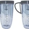 Blendin Replacement 32 Ounce Huge Cup Jar With Handled Lip Ring, Compatible With Nutribullet 600W, 900W, NB-101B, NB-101S, NB-201, NBR-0601, NBR-1201, NB9-1301, 900 Pro Series Blenders, 2 Pack -KitchenAid Shop 41eEGGElo6L