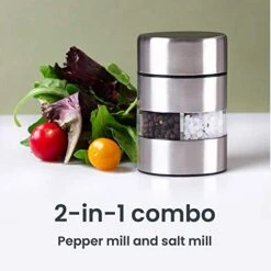 Lde Thompson Stainless Steel Pepper & Salt Mill, Dual Grinder 2-in-l -KitchenAid Shop 41eHhOz7ESL