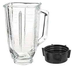 5-cup Square Top Glass Jar And Base Cap Set Replaces Part 004954-011-090