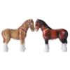 4.75 Inches Clydesdale Horses Magnetic Salt And Pepper Shaker Kitchen Set