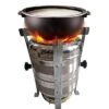 Biostove, Revolutionized Biomass Cooking Stove, Smokeless Stove/Chulha, Wood Or Paper Waste Burning Backpacking Stove For Outdoor Hiking Picnic BBQ (Gasification Chulha, Stainless Steel - EXL) -KitchenAid Shop 41eLCOYRWZL