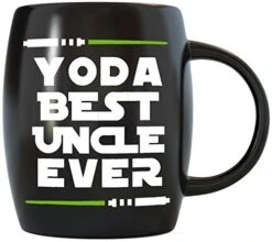 16oz Yoda Best Uncle Funny Coffee Mug Fathers Day Gift For Uncle Best Gift For Uncles Siblings Brothers From Niece Nephew Sister Aunt Mom Dad Novelty Gag Gift For Christmas Birthday Mug