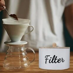 Amboo Coffee Organizer Stand, Compatible With C Hemex Coffee Makers, Coffee Filter Holder With Silicone Dripper Mat, Pour Over Coffee Maker Caddy Fits Collar And Handle Carafes (Small) -KitchenAid Shop 41eULT61EoL