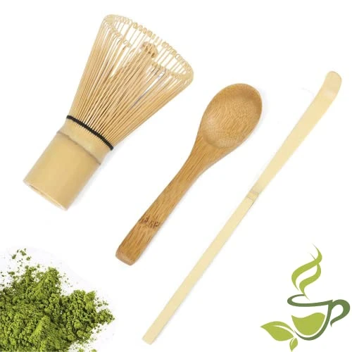 Japanese Matcha Whisk Set Matcha Tea Ceremony Set Of 4 Including 100 Prong Matcha Whisk, Traditional Scoop, Tea Spoon And Ceramic Matcha Bowls 4 Japanese Matcha Whisk Set Matcha Tea Ceremony Set Of 4 Including 100 Prong Matcha Whisk, Traditional Scoop, Tea Spoon And Ceramic Matcha Bowls - Image 2