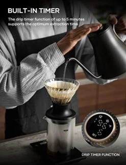 Electric Gooseneck Kettle With Temperature Control, Pour Over Coffee & Tea, 1200W 180-sec Quick Boil Time, 600g Ultra Light, 0.9L, White -KitchenAid Shop 41eWDDkpZVL