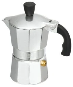 Aluminum Espresso Stovetop 1-cup Coffeemaker, Silver