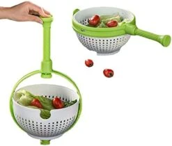 Salad Spinner，Fruit Washer，Fruit Washer Spinner，Salad Spinner Large，Lettuce Spinner，Manual Press Spin, Centrifugal Dehydration, Non-Slip Handle, Suitable For Vegetables, Fruits, Home, Kitchen. -KitchenAid Shop 41eZMIx5QpL. AC
