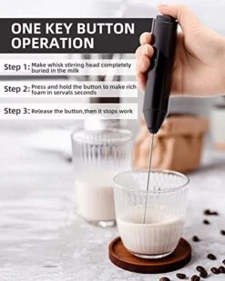 GENERIC Milk Frother Handheld, Hand Frother For Coffee, Stainless Steel Electric Milk Frother Whisk, Mini Drink Blender, Matcha, Coffee Mixer And Foam Maker For Latte, , Cappuccino In Office Home