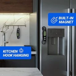 Digital Meat Thermometer, Waterproof Instant Read Food Thermometer For Cooking And Grilling, Kitchen Gadgets With Backlight & Calibration For Candy, BBQ Grill, Liquids, Beef, Turkey -KitchenAid Shop 41efkvuiWdL