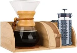 Amboo Coffee Organizer Stand, Compatible With C Hemex Coffee Makers, Coffee Filter Holder With Silicone Dripper Mat, Pour Over Coffee Maker Caddy Fits Collar And Handle Carafes (Small) -KitchenAid Shop 41ehgyQvDpL. AC