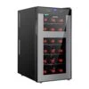 Wine Fridge Dual Zone,18 Bottles Wine Cooler Refrigerator Chiller Upper Zone 46f-54f Lower Zone 54f-65f For Red White Wine Champagne In Home Office Bedroom Countertop (18 Bottles,Black 1 Wine Fridge Dual Zone,18 Bottles Wine Cooler Refrigerator Chiller Upper Zone 46f-54f Lower Zone 54f-65f For Red White Wine Champagne In Home Office Bedroom Countertop (18 Bottles,Black -KitchenAid Shop 41eiDqOrHBL