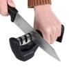 Knife Sharpener - Professional 3 Stage Kitchen Knives Sharpeners For Sharpening Kitchen Knives,Manual System For All-Sized Household Knives,Easy/Non-Slip For Chef,Kitchen,Pocket Knives