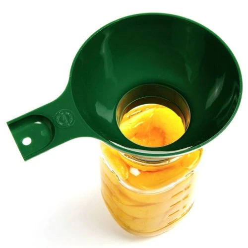Canning Wide Mouth Plastic Funnel, Green, 4.75in/12cm 3 Canning Wide Mouth Plastic Funnel, Green, 4.75in/12cm