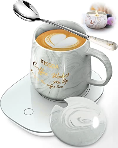 Coffee Mug Warmer, Candle Warmer Plate With Auto Shut Off, Coffee Warmer With Mug Set For Women, Smart Temperature Control With 55℃/131℉, Electric Heated Coffee Cup Warmer For Desk 3 Coffee Mug Warmer, Candle Warmer Plate With Auto Shut Off, Coffee Warmer With Mug Set For Women, Smart Temperature Control With 55℃/131℉, Electric Heated Coffee Cup Warmer For Desk
