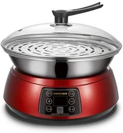 HYDZQ Large Capacity Electric Steamer Food Steamer Pot Electric Lunch Box Heater And Steam Pot (Color : White-Dinosaur Doodle4) -KitchenAid Shop 41eqWz3gpL. AC