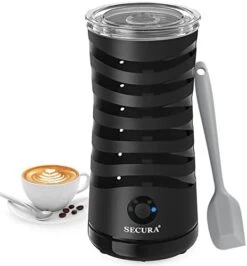 Electric Milk Frother, Automatic Milk Steamer, 4-IN-1 Hot & Cold Foam Maker-8.4oz/240ml Milk Warmer For Latte, Cappuccinos, Macchiato With Silicone Spatula, Silent Operation & Shut-off -KitchenAid Shop 41es2368oNL. AC