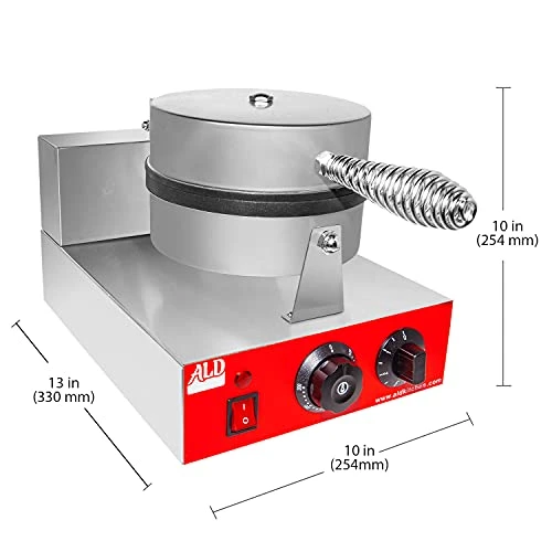 Belgian Waffle Maker | Waffle Iron With A Stylish Red Panel | Nonstick Coating | Business Use | 110V (Non-rotating) 4 Belgian Waffle Maker | Waffle Iron With A Stylish Red Panel | Nonstick Coating | Business Use | 110V (Non-rotating) - Image 2