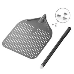 14” Perforated Pizza Peel, Long Handle Hard Anodized Aluminum Pizza Peel, Extra Large Pizza Turning Peel, Professional Pizza Pizza Paddle, 34.8 Inch Overall 10 14” Perforated Pizza Peel, Long Handle Hard Anodized Aluminum Pizza Peel, Extra Large Pizza Turning Peel, Professional Pizza Pizza Paddle, 34.8 Inch Overall -KitchenAid Shop 41exbBSduTL