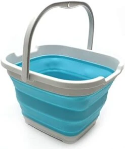 11L (2.9 Gallon) Collapsible Rectangular Handy Basket / Bucket (1, Grey/Black) -KitchenAid Shop 41f0lYdrzfL. AC