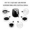 Air Fryer Accessories 12PCS For Gowise Gourmia Ultrean Ninja COSORI Power XL Air Fryer Fit All 5.3QT - 8QT Power Deep Hot Air Fryer -KitchenAid Shop 41f28DTYmSS
