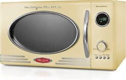 Retro Countertop Microwave Oven, 0.9 Cu. Ft. 800-Watts With LED Digital Display, Child Lock, Easy Clean Interior, Cu.Ft, Aqua -KitchenAid Shop 41f4VWuosSL. AC