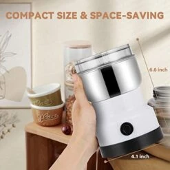 Moongiantgo 200W Electric Coffee Grinder With Stainless Steel Blade & Cup, Multifunctional Grinding Machine For Coffee Beans, Spices, Rice, Seeds, Grains, Small Brush & Spoon Included,110V 11 Moongiantgo 200W Electric Coffee Grinder With Stainless Steel Blade & Cup, Multifunctional Grinding Machine For Coffee Beans, Spices, Rice, Seeds, Grains, Small Brush & Spoon Included,110V -KitchenAid Shop 41f6YpfD23L