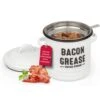 Bacon Grease Container With Strainer, Bacon Grease Saver, Cooking Oil Container, Bacon Grease Strainer, Cooking Oil Filter Pot Stainless Steel, Grease Can For Kitchen With Strainer -KitchenAid Shop 41fKJTDSvHL