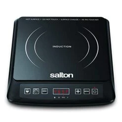 Portable Induction 1500W Cooktop, Black, Single Burner