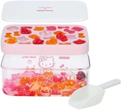 Hello Kitty Ice Cube Tray With Lid Container & Scoop, Easy-Release Silicone & Flexible 24pcs Cute Kitty Ice Cubes For Chingling Cocktail And Milk Tea (Pink) -KitchenAid Shop 41fcgv2lK4L. AC