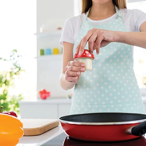 MERRY MUSHROOM Herb Grinder, Red/White, 3 Inches 6 MERRY MUSHROOM Herb Grinder, Red/White, 3 Inches - Image 4